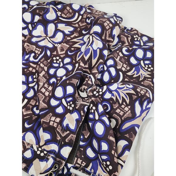 Express Hawaiian Brown & Purple Swim Trunks Board Shorts Men's Size 32 - Picture 7 of 7